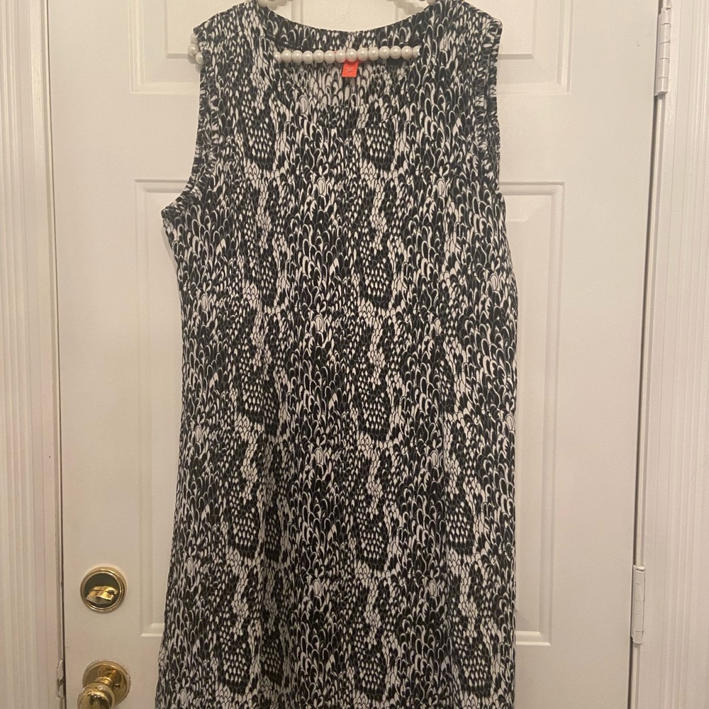 Snakeskin Patterned Shift Dress